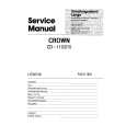 CROWN CD-110 Manual de Servicio